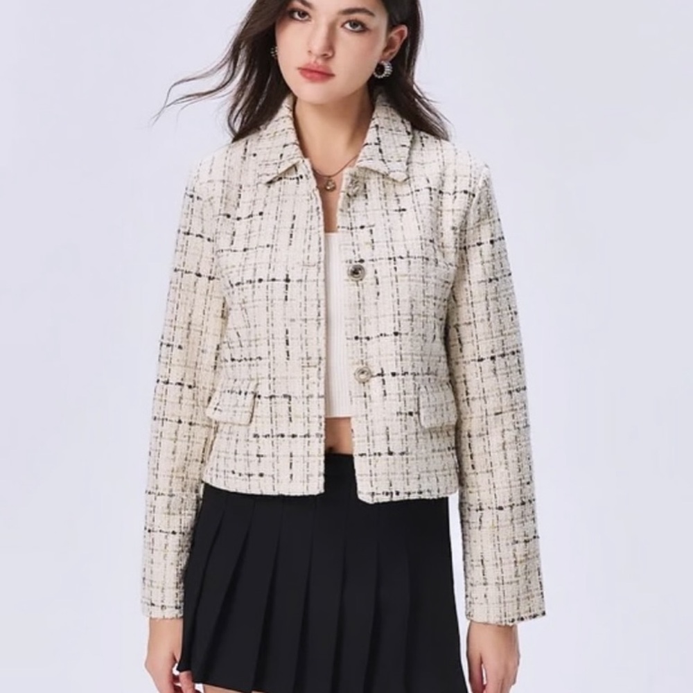 ZARA Cream Tweed Jacket